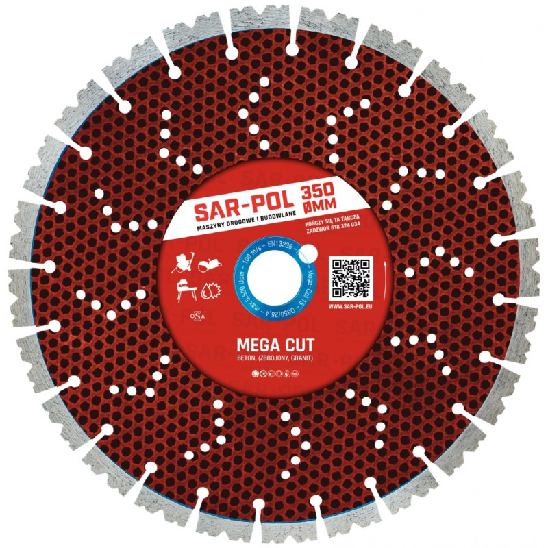 Tarcza diamentowa MEGA-CUT 15 350mm NOZAR Tarcza diamentowa MEGA-CUT 15 350mm NOZAR