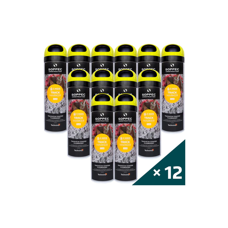Farba w aerozolu SOPPEC FLUO TP  12szt. x 500ml
