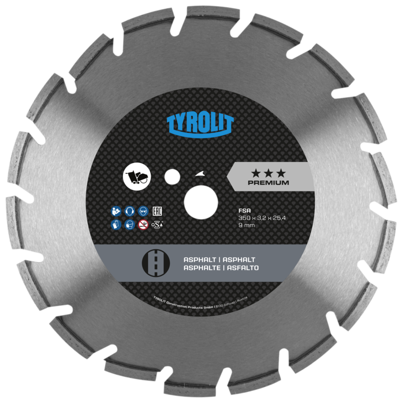Tarcza diamentowa TYROLIT FSA PREMIUM 450 mm