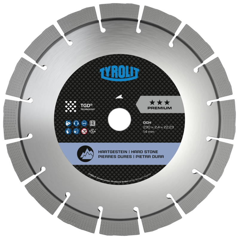 Tarcza diamentowa TYROLIT DCH PREMIUM TGD 350 mm