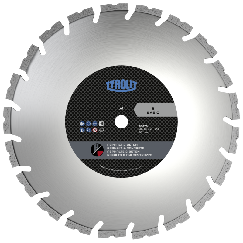 Tarcza diamentowa TYROLIT DCA+C Basic 350 mm