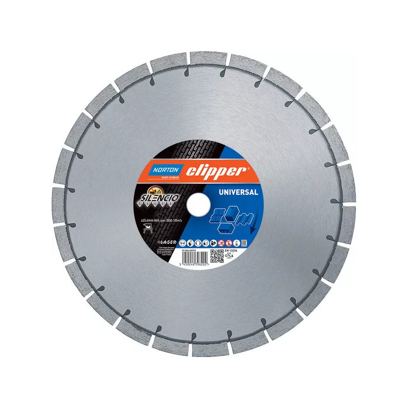 Tarcza diamentowa EXTREME UNIVERSAL SILENCIO 650x25.4mm NORTON CLIPPER