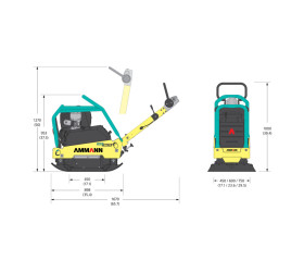 Zagęszczarka dwukierunkowa AMMANN APR 52/75