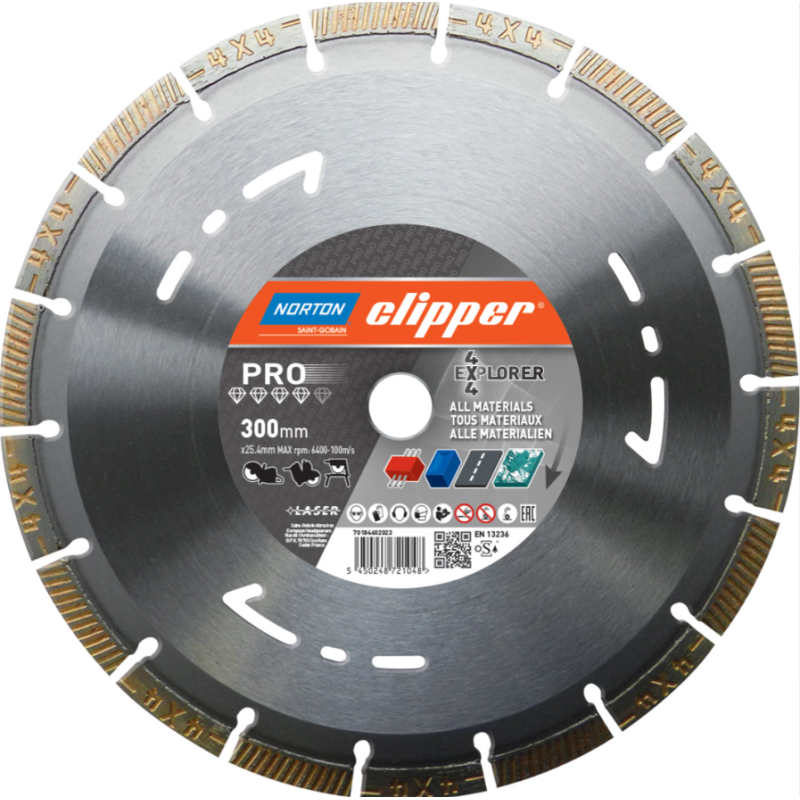 Tarcza diamentowa NORTON CLIPPER PRO 4x4 EXPLORER 500/25.4
