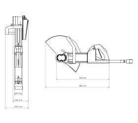 Przecinarka ręczna - hydrauliczna HYCON HCS16 UW do pracy pod wodą